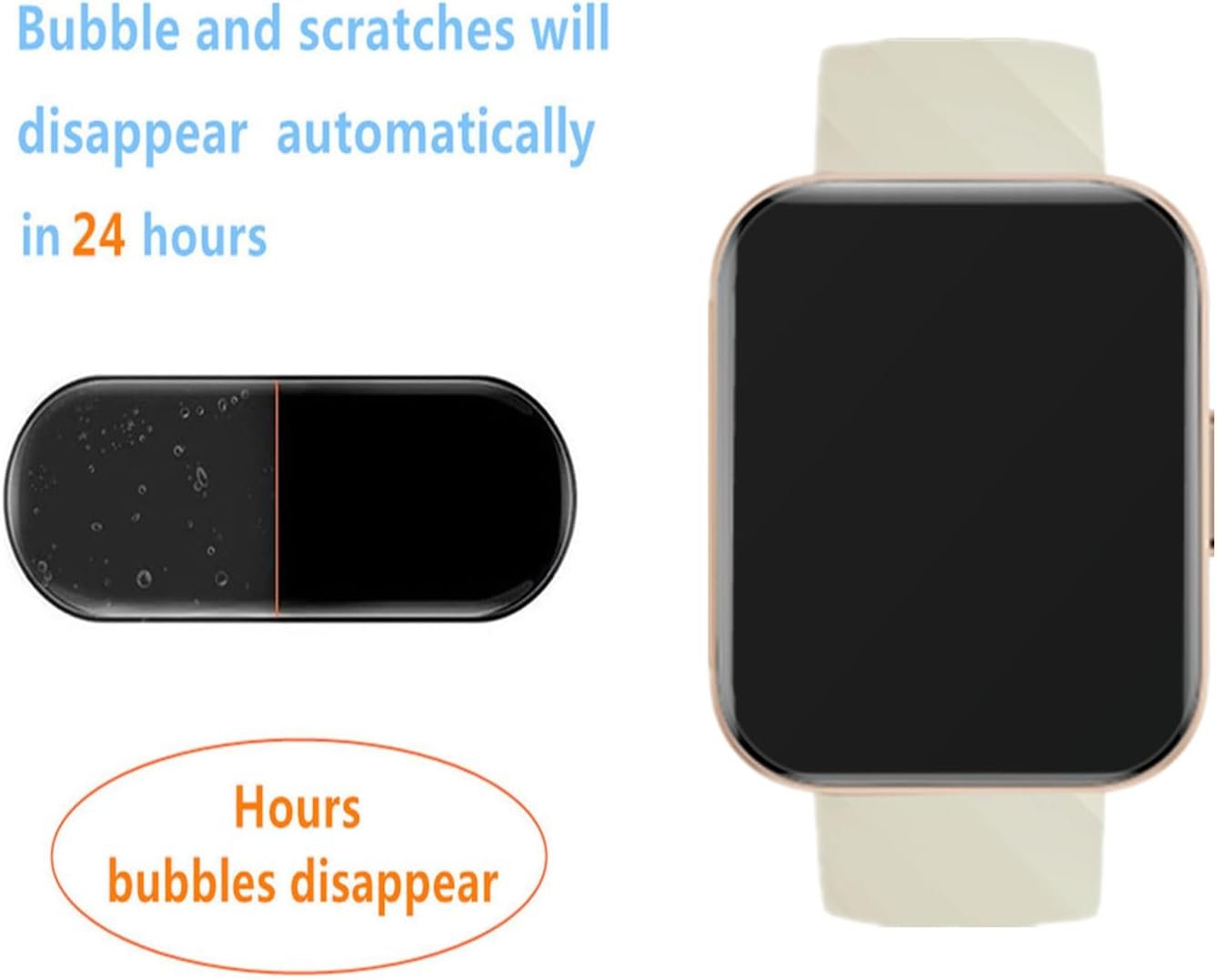 Screen Protector Compatible for Dakofied D1 Smart Watch 1.85" (6 Pack) Clear TPU Soft Film, Compatible for RUIMEN H1 Smartwatch - Image 6