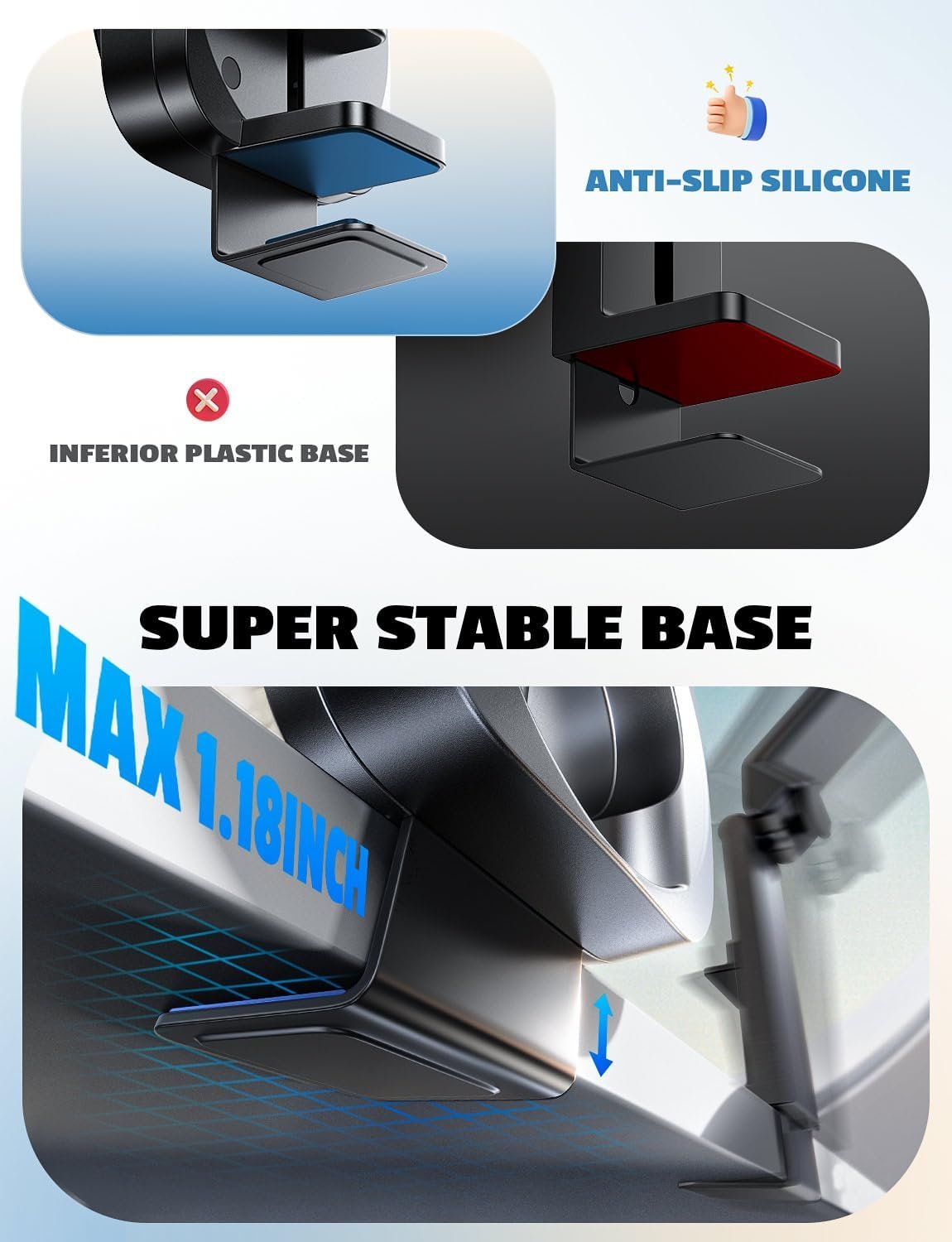 LISEN Airplane Travel Essentials Phone Holder for Women Baby Long Flight Essentials for Flying Must Haves Handsfree for MagSafe Travel Accessories Phone Stand Beach Vacation Cruise Essentials 2025 - Image 9