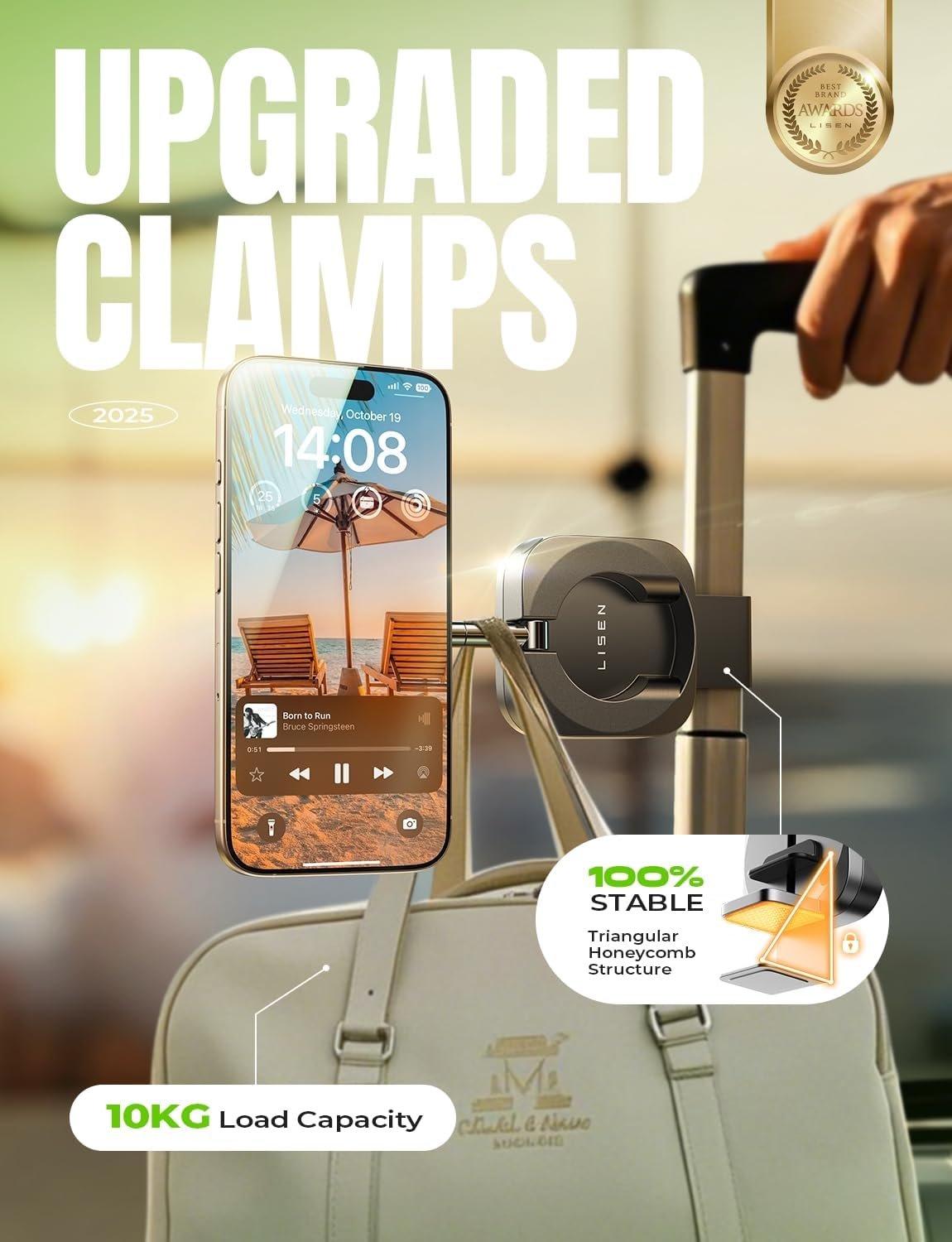 LISEN Airplane Travel Essentials Phone Holder for Women Baby Long Flight Essentials for Flying Must Haves Handsfree for MagSafe Travel Accessories Phone Stand Beach Vacation Cruise Essentials 2025 - Image 6