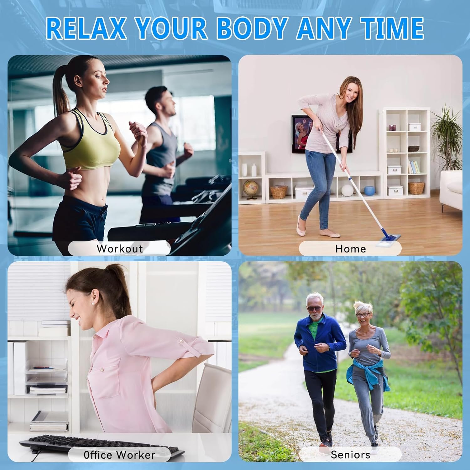 Massage Gun, Muscle Massage Gun for Athletes Handheld Electric Deep Tissue Back Massager, Percussion Massage Device for Pain Relief with 30 Speed Levels 9 Heads,Father's Day Gifts - Image 8