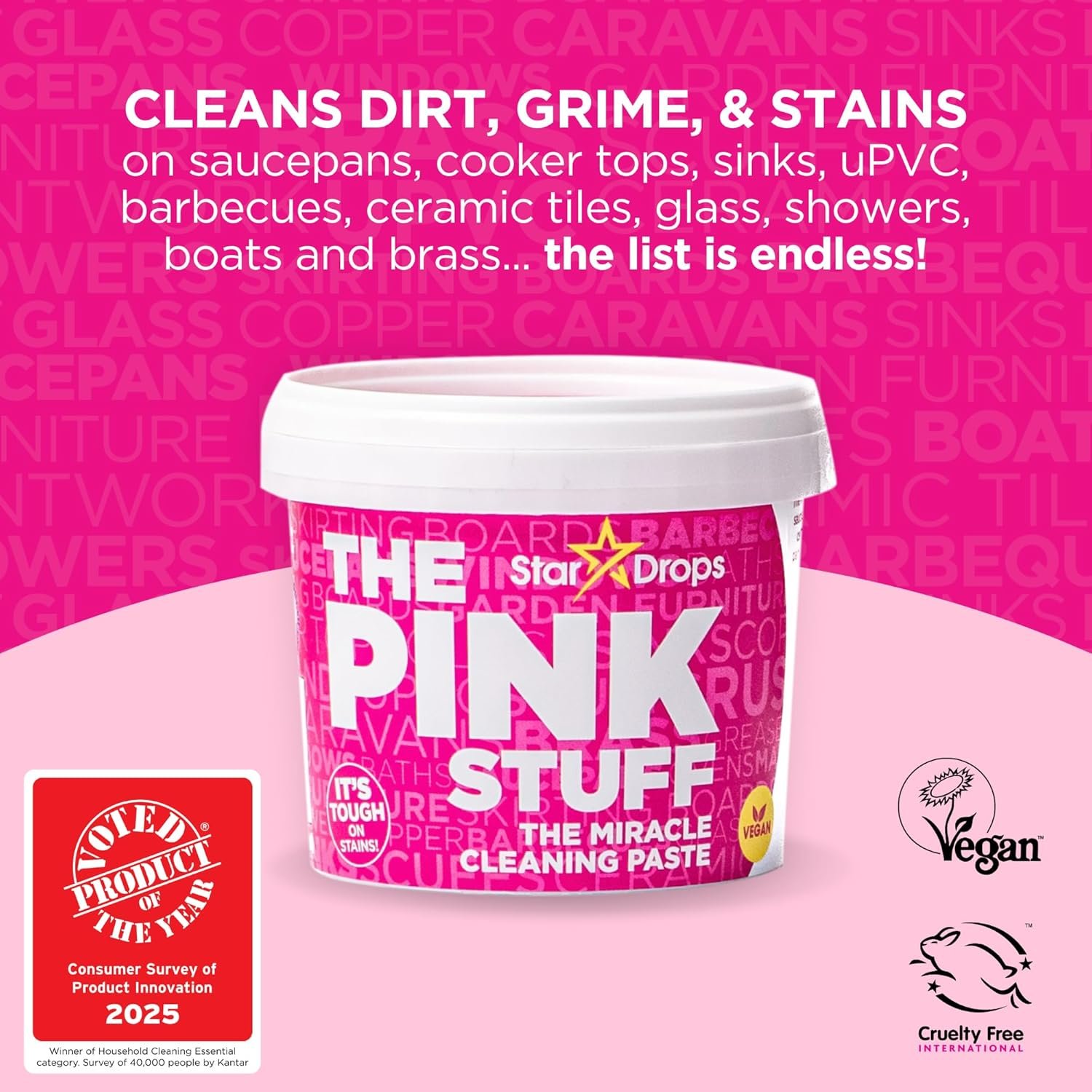 Stardrops - The Pink Stuff - The Miracle All Purpose Cleaning Paste - Image 7
