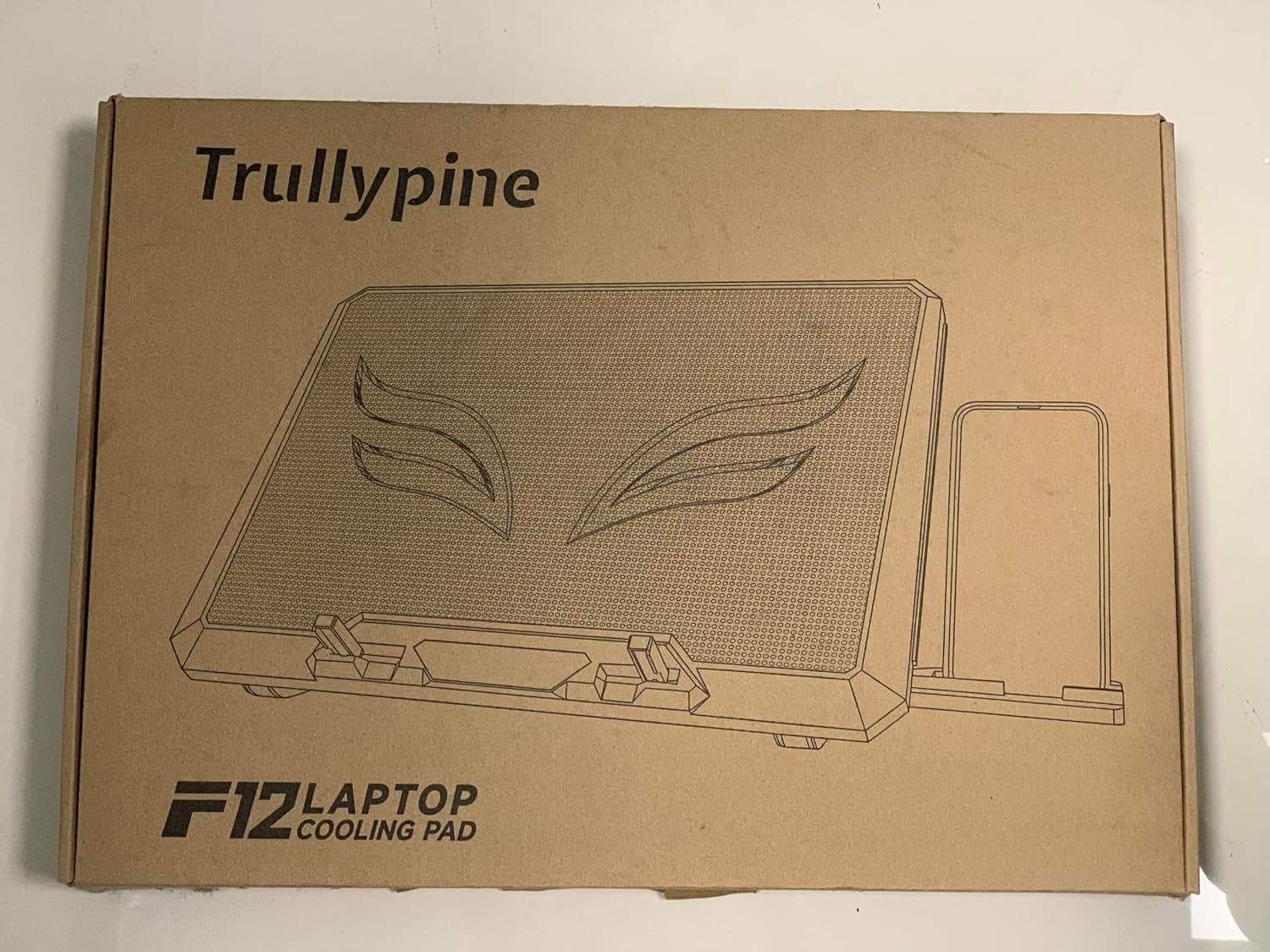 Laptop Cooling Pad with 12 Quiet Fans, Slim Portable for 12-17.3 Inch Laptop Cooler Stand with 5 Height Adjustable, Ergonomic Gaming Cooling Fan Pad with Two USB Ports & Phone Holder (Gear) - Image 10