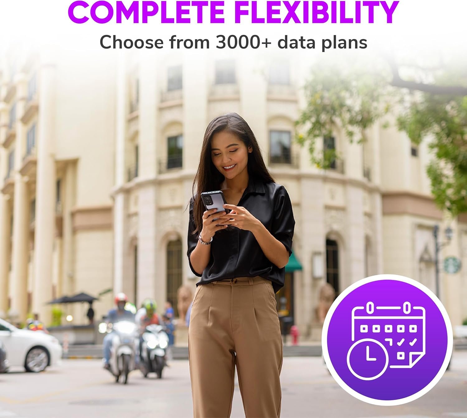 Sapphire 3 Mobile Hotspot, Portable WiFi Hotspot for Travel in 130+ Countries, Supports 300 Mobile Networks, Preloaded 4GB Free Global Data, 18-Hour Battery Life - Image 4